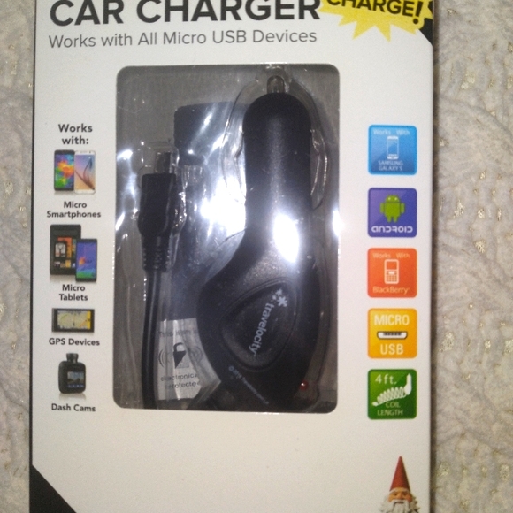 Universal Micro Car Charger ❤ - Picture 1 of 2